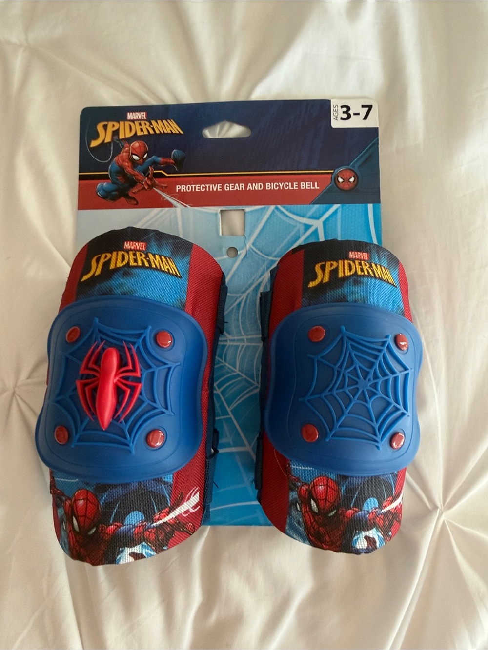 Marvel Spider-Man Blue and Red Kids Protective Gear Set